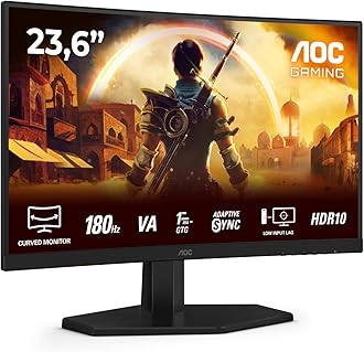 Gaming C24G42E - 24 inch Full HD Curved Monitor, 180 Hz, 0.5 ms, FreeSync Premium (1920x1080, 1x HDMI 2.0, 1x DisplayPort 1.4) black
