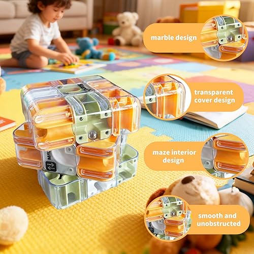 Miniatura 2 de Laberinto 3D Puzzles Laberinto Cubo Conciencia Espacial Entrenamiento Cerebral Juego Educativo de Enfoque Regalo para Adultos Adolescentes