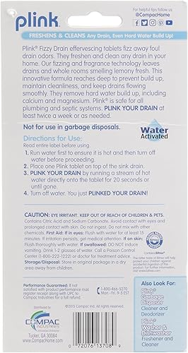 Miniatura 3 de COMPAC HOME Plink - Limpiador de drenaje y desodorante para fregadero, ambientadores para eliminación de basura, accesorios para el hogar, productos