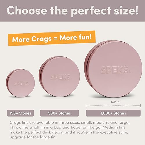 Miniatura 65 de Speks Crags- Masilla de ferrita, + de 500 piedras de ferrita en una lata, juguete de escritorio antiestrés p/la ansiedad, p/adultos y adolescentes