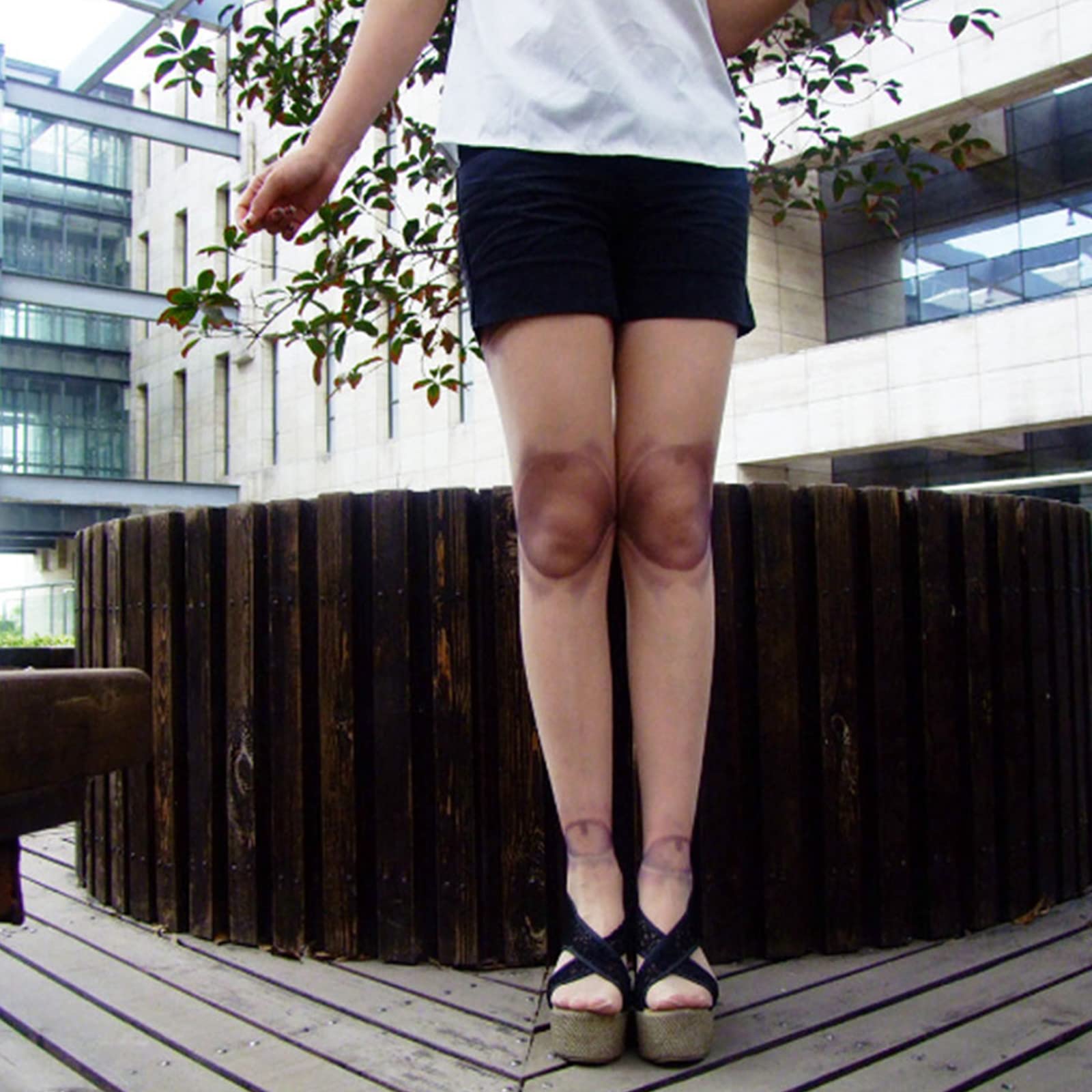 QIXIAMO Women Novelty Pantyhose Gothic Anime Jointed for Doll 3D Print Tig, 150-170cm