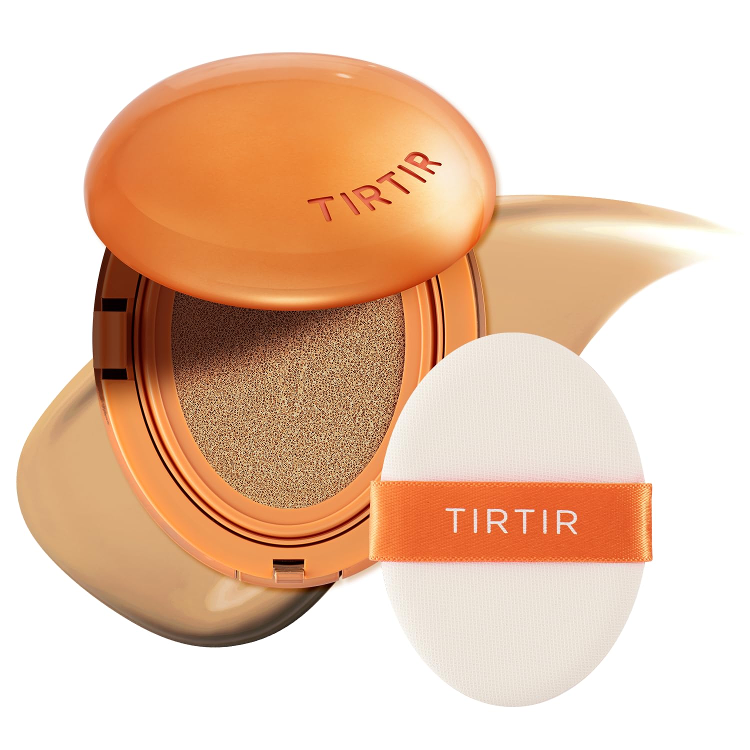 TIRTIR Mask Fit Ai Filter Cushion Foundation | AI-Like Semi-Matte Finish - Up to 72-Hour Medium to Full Coverage Korean BB Cushion Make up Beauty,