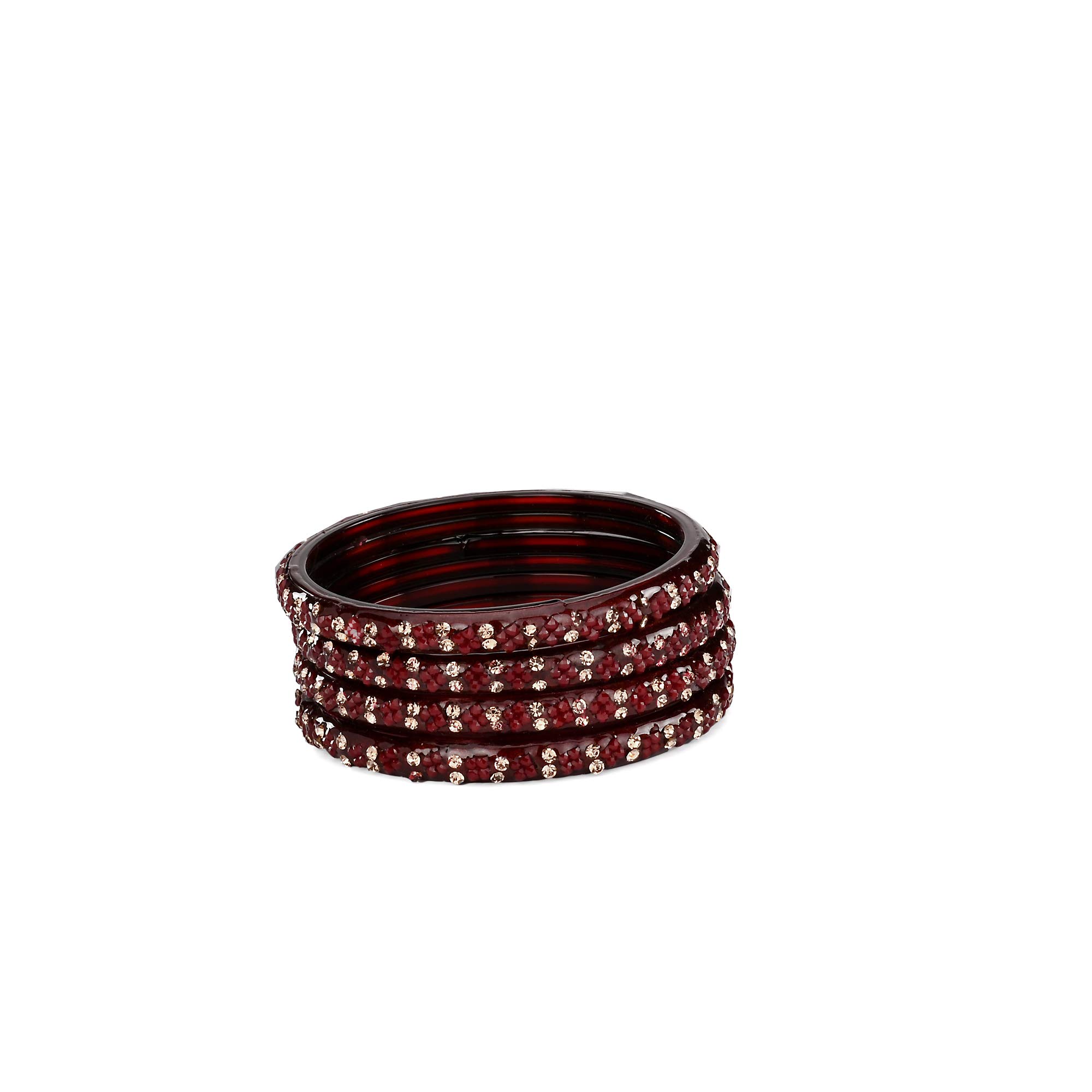 Somil Bridal Wedding Party Collection Festival Glass Kada/Bangles Set, Maroon, 4 Bangles With Box-X95 (B08K2XG1QH) Amazon Price History, Amazon Price Tracker