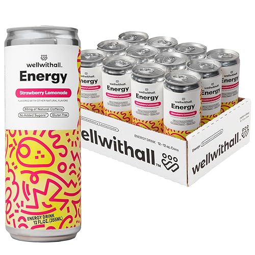 Miniatura 11 de WellWithAll Paquete Variado de Bebida Energética – Sabores Ponche de Frutas, Mango Tropical y Melocotón – Cafeína del Té – Con Vitamina C – Bebida
