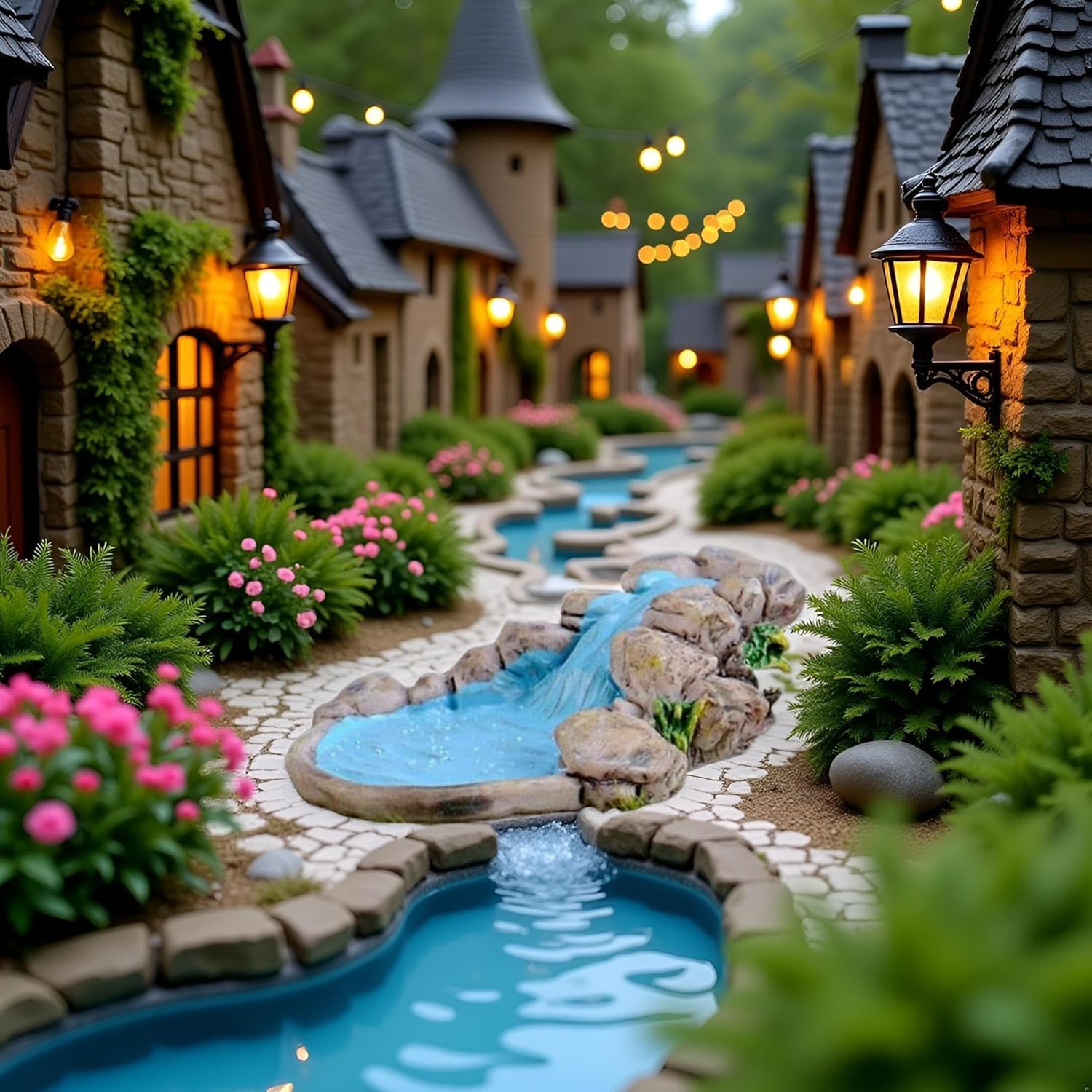 Blue DIY Miniature Water Pool Fairy Garden Decor - Image 8