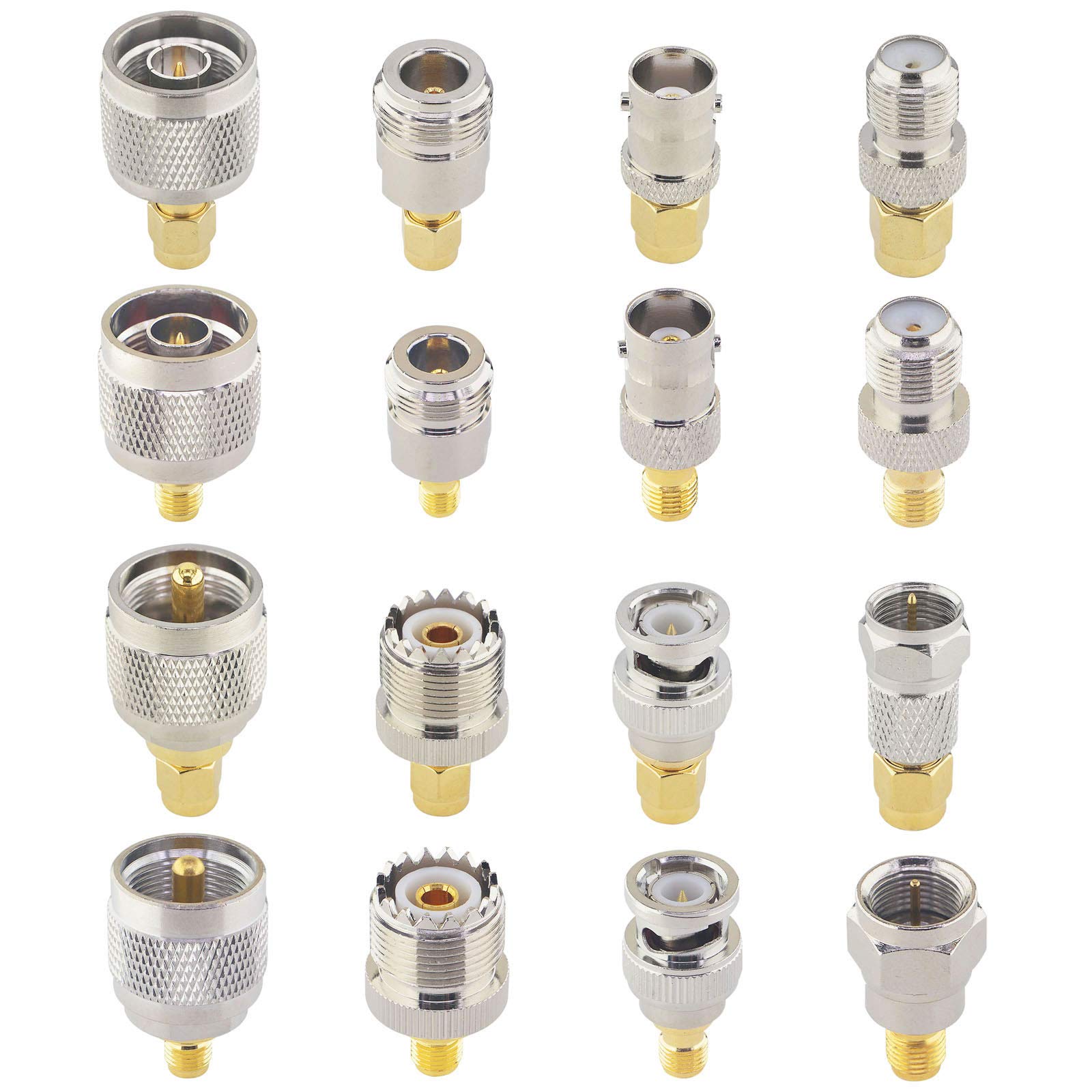 Kit 10 Connecteurs Coaxial N Mâle Vers SMA/BNC/UHF/Type N/F - Adaptateur RF Pour Antennes, Radio Amateur, WiFi