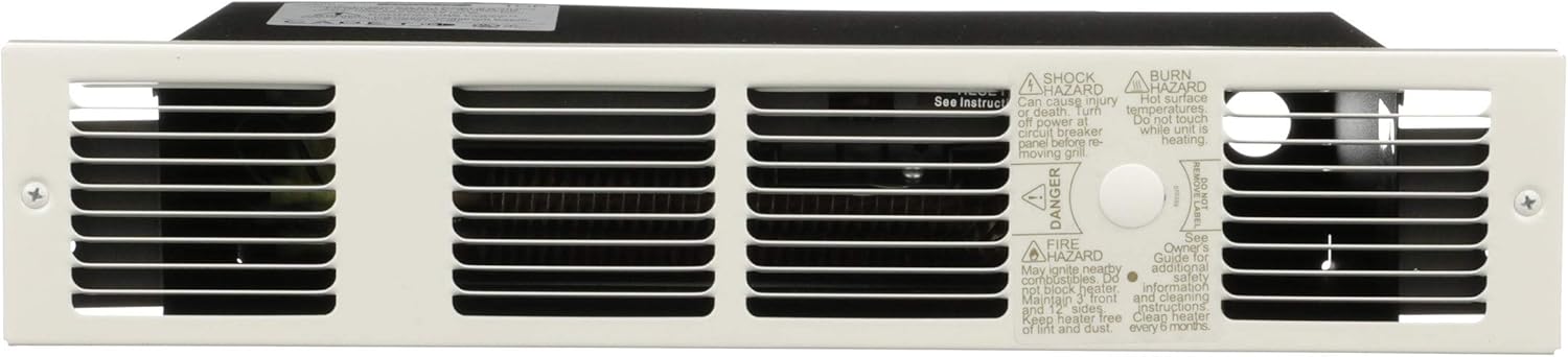 Cadet Perfectoe Electric Toe Kick Heater, No Thermostat (Model: UC102W), 240V, 1000W, White