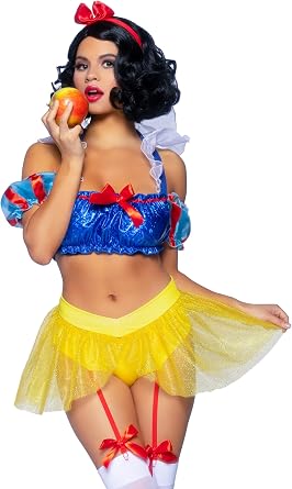 Leg Avenue Womens 3 Pc Bad Apple Snow White Costume