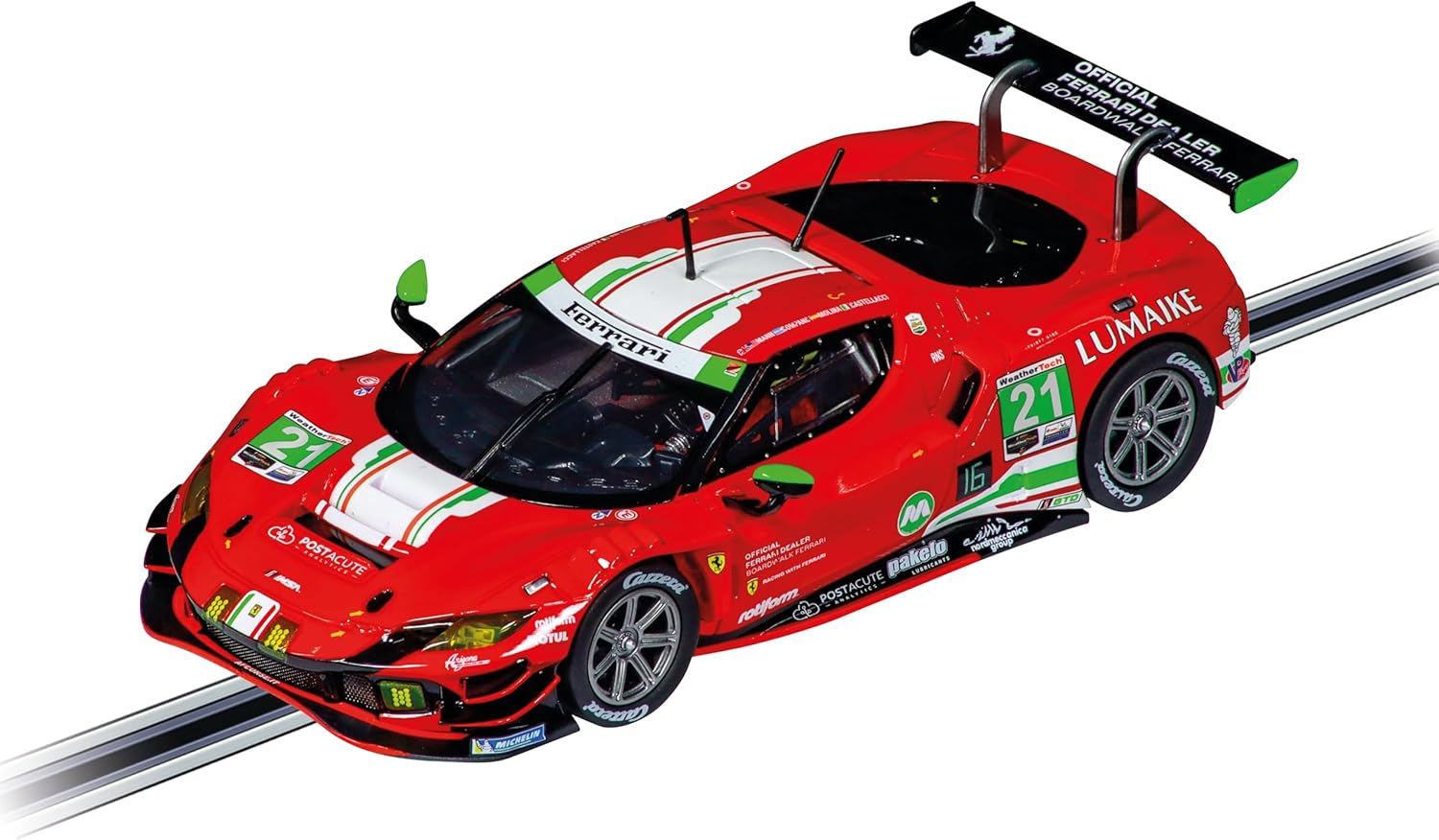 Carrera 27762 Ferrari 296 GT3 AF Corse, No.21 1:32 Scale Evolution Analog Slot Car