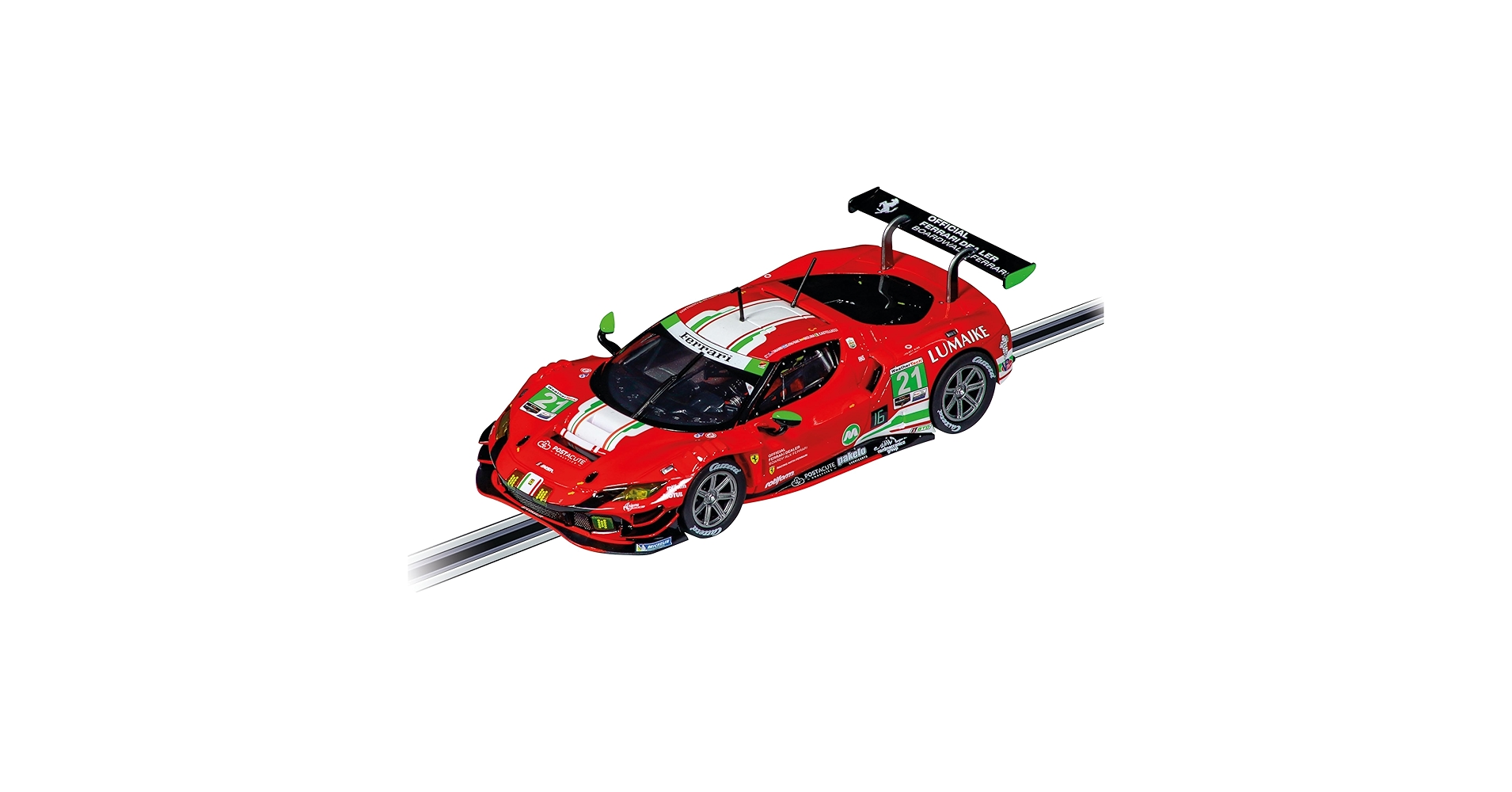Amazon.com: Carrera 32001 Ferrari 296 GT3 AF Corse, No.21 1