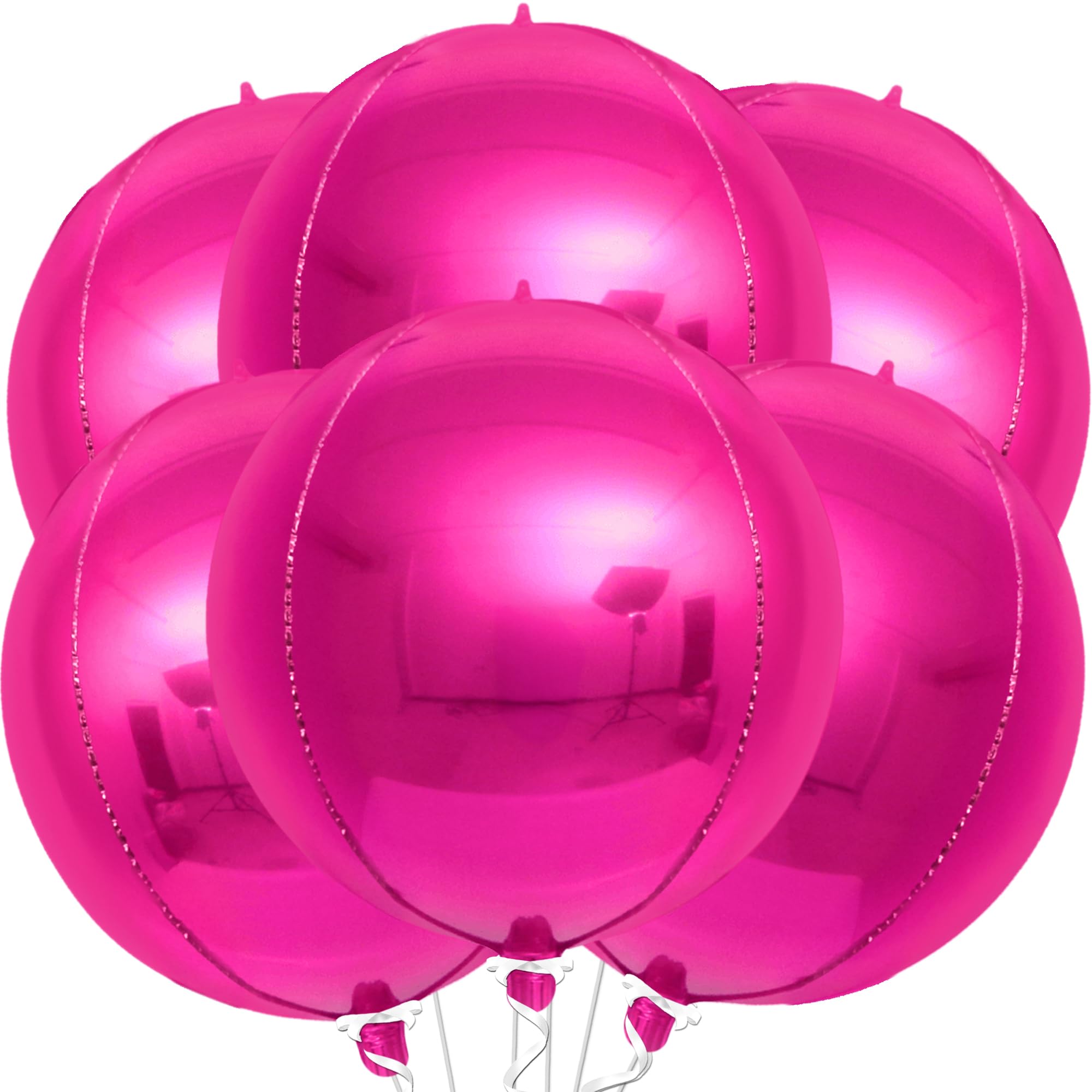 KatchOn Big Hot Pink Balloons - 22 Inch Pack of 6, Pink Party Decorations