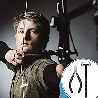 Vista 6 de Zonon Alicates para Puntos de Encoque de Cuerda de Arco, Juego de Cuerdas de Encoque, Regla Cuadrada de Arco en Forma de T, Alicates con Hebilla