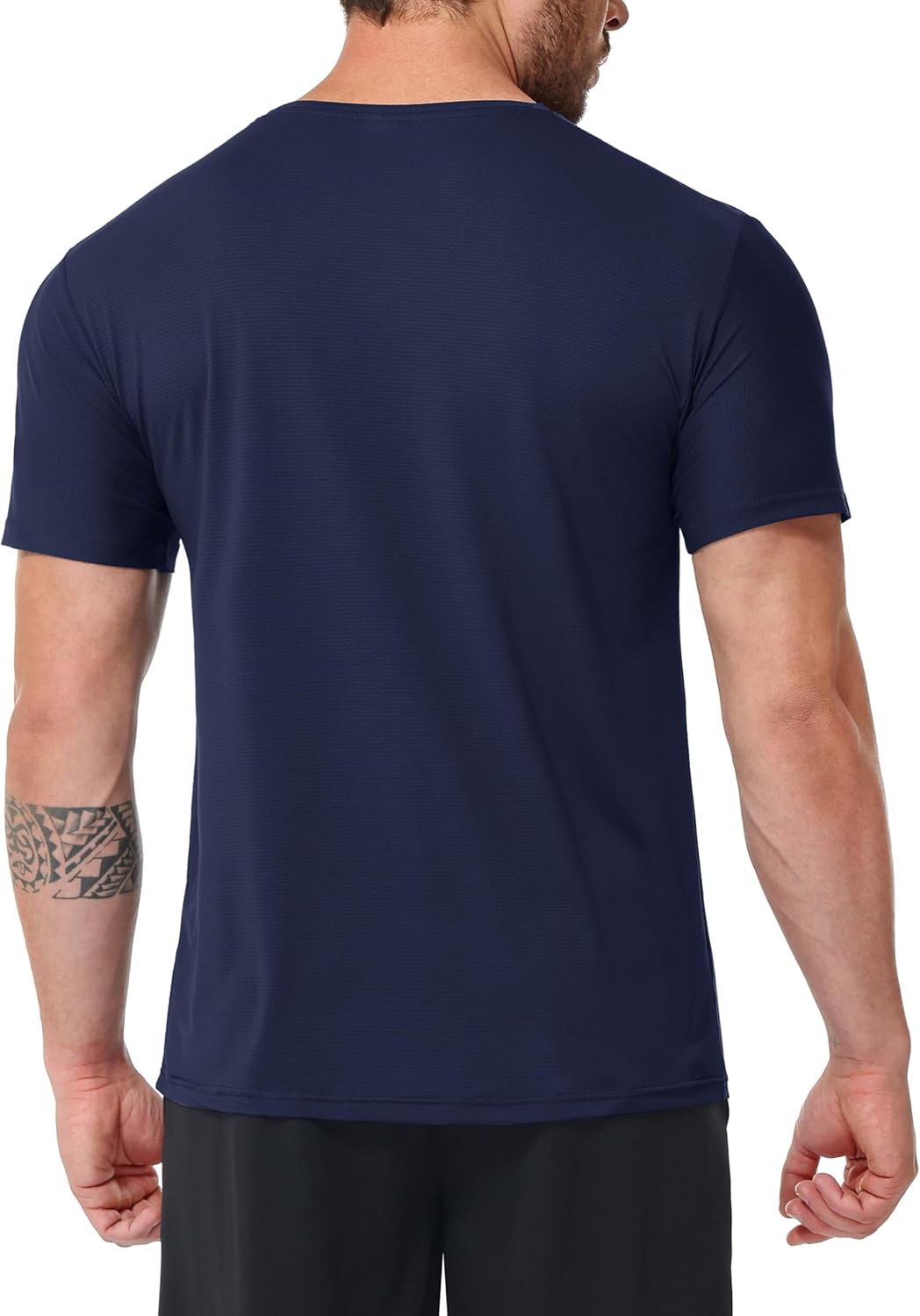 Mens Shirts 3 Pack Dry Fit Tech Moisture Wicking Performance Quick Dry Elastic Athletic Crew Short Sleeve T Shirts