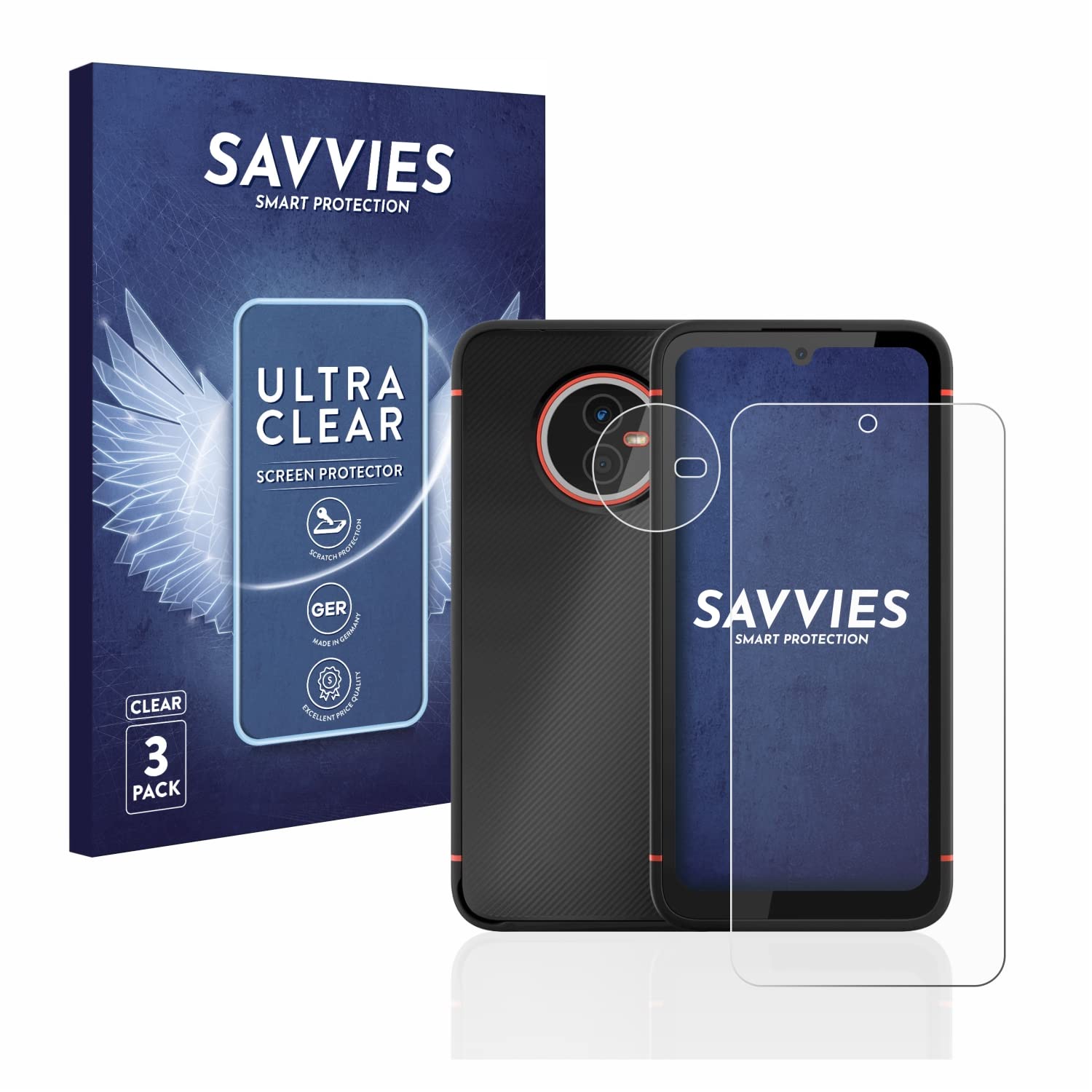 Savvies 6 Pellicole Protettive Trasparenti Per Oppo A72 - Protezione Schermo Anti Graffio Con Applicazione Facile - 3