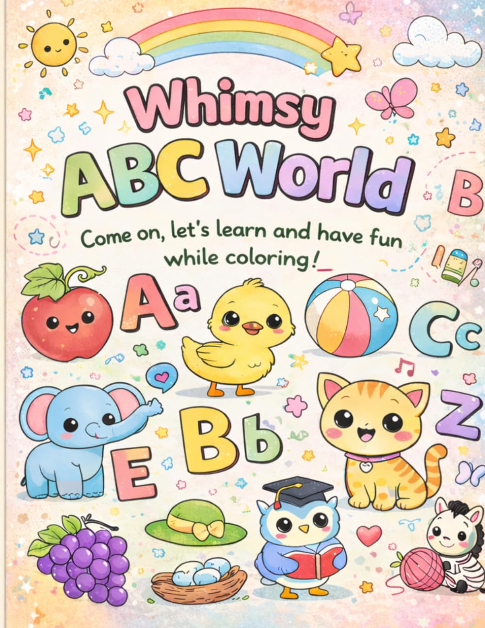 Whimsy ABC World: Come on, let’s learn and have fun while coloring!
