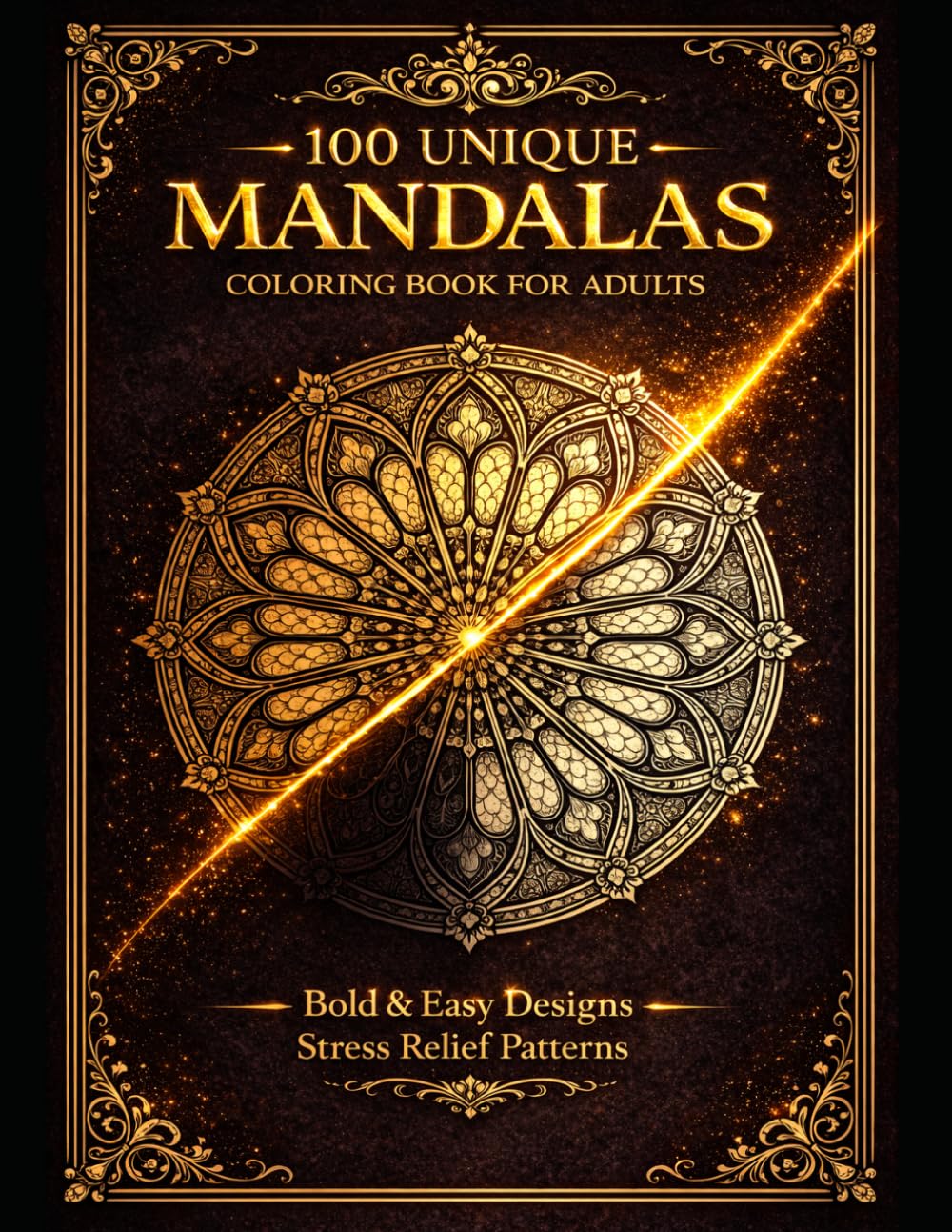 100 Unique Mandalas: Coloring Book for Adults