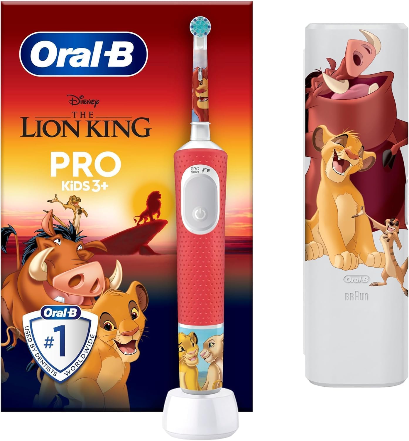 Oral-B Pro Kids Lion King Electric Toothbrush Designed by Braun