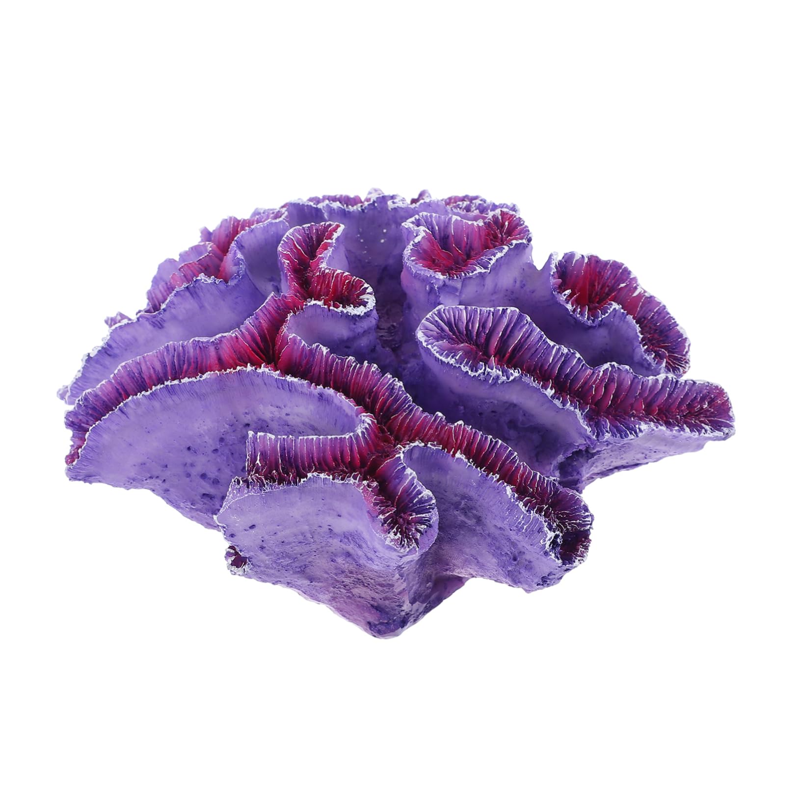 ERINGOGO Miniature Faux Coral Decor for Aquariums Violet Resin Fish Tank Ornament for Fresh and Salt Water Creative Coral Design and Flexible Aquarium Decoration