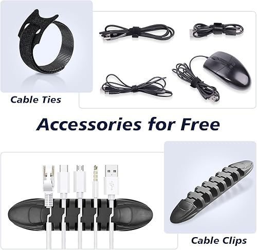 Miniatura 7 de Estuche organizador de artículos electrónicos, bolsa organizadora de tecnología de cable, tamaño mediano, resistente al agua, doble capa, funda de