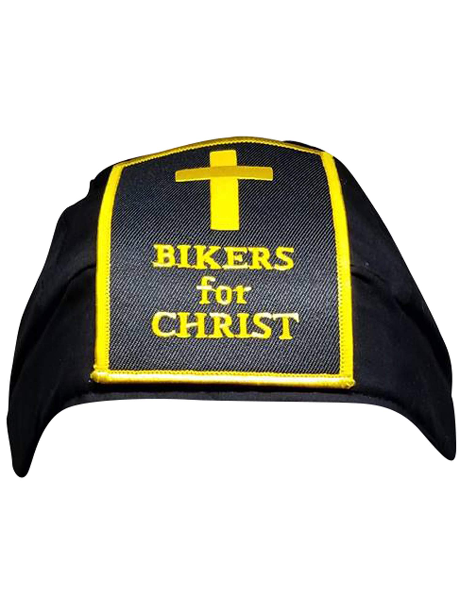 Buy Caps and Hats Christian Doo-Rag with Sweatband Motorcycle Skull Cap Bikers Do-Bandana Bikers for Christ Patch Yellow