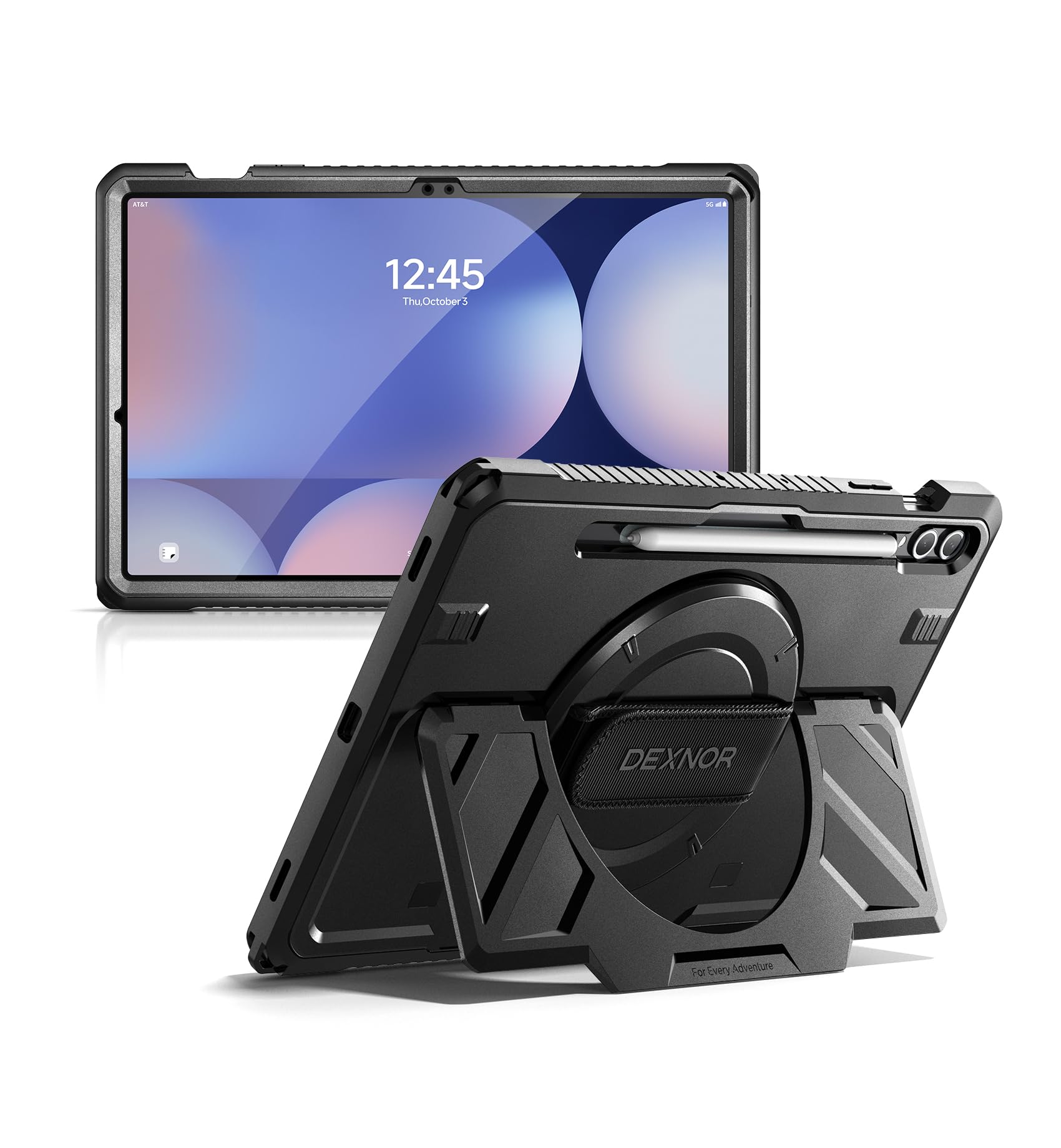 Dexnor Case for Samsung Galaxy Tab S10+/S9+ Plus 12.4" Extra-Wide Stand