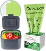 GreFusion Compostable Bags 1.2 Gallon,125 Count, Fits 0.75,1,1.2,1.3,1.6,1.8 Gallon Countertop Bin, Small compost bags, Certified by BPI, ASTM D6400 and OK Compost