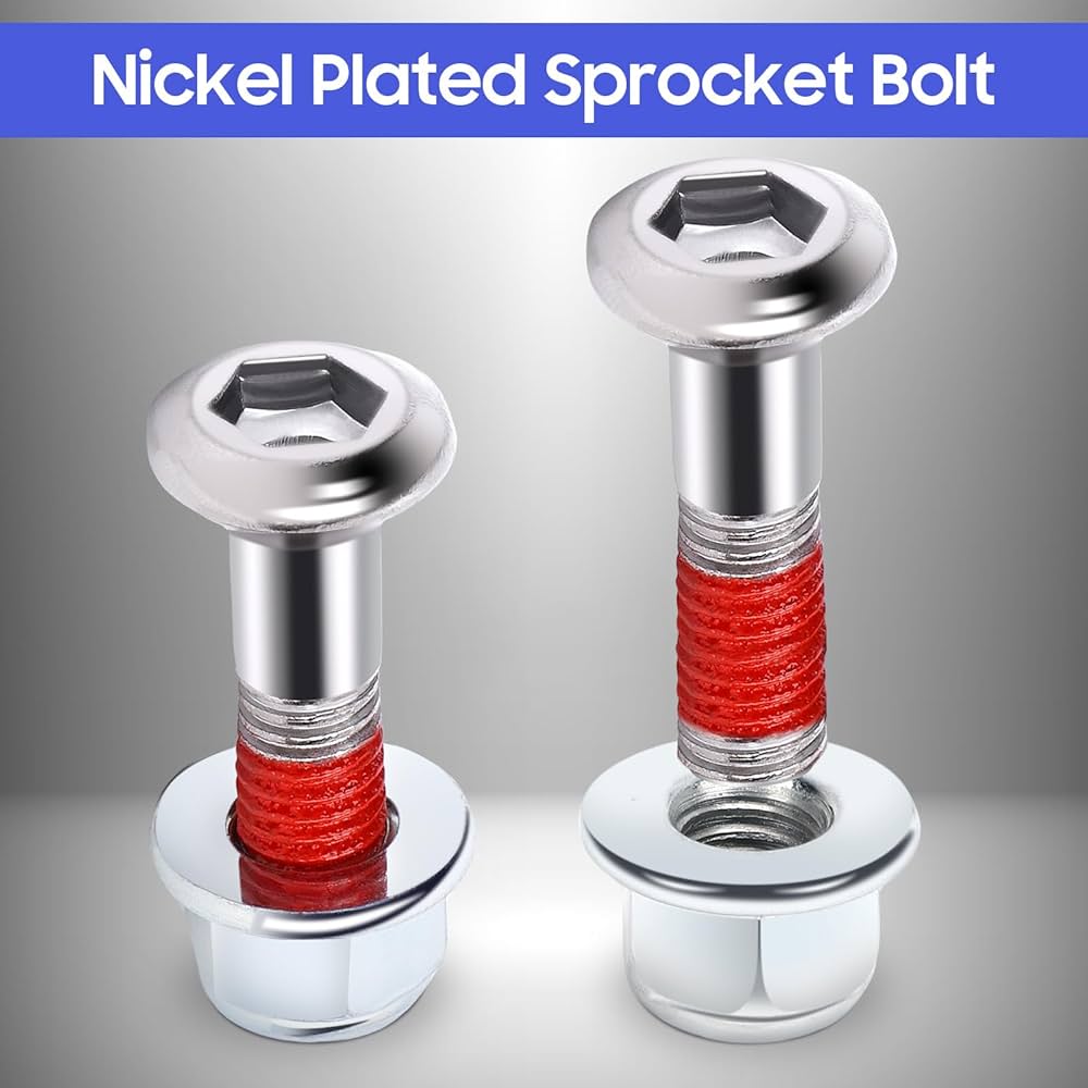 Amazon.com: Acouto Chainring Bolts Kit M8 Aluminum Alloy