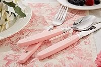 Vista 3 de Set de cubiertos Annova, cubiertos de cocina de acero inoxidable retro/remaches de colores, juego de cubiertos de mesa, incluye cuchillos