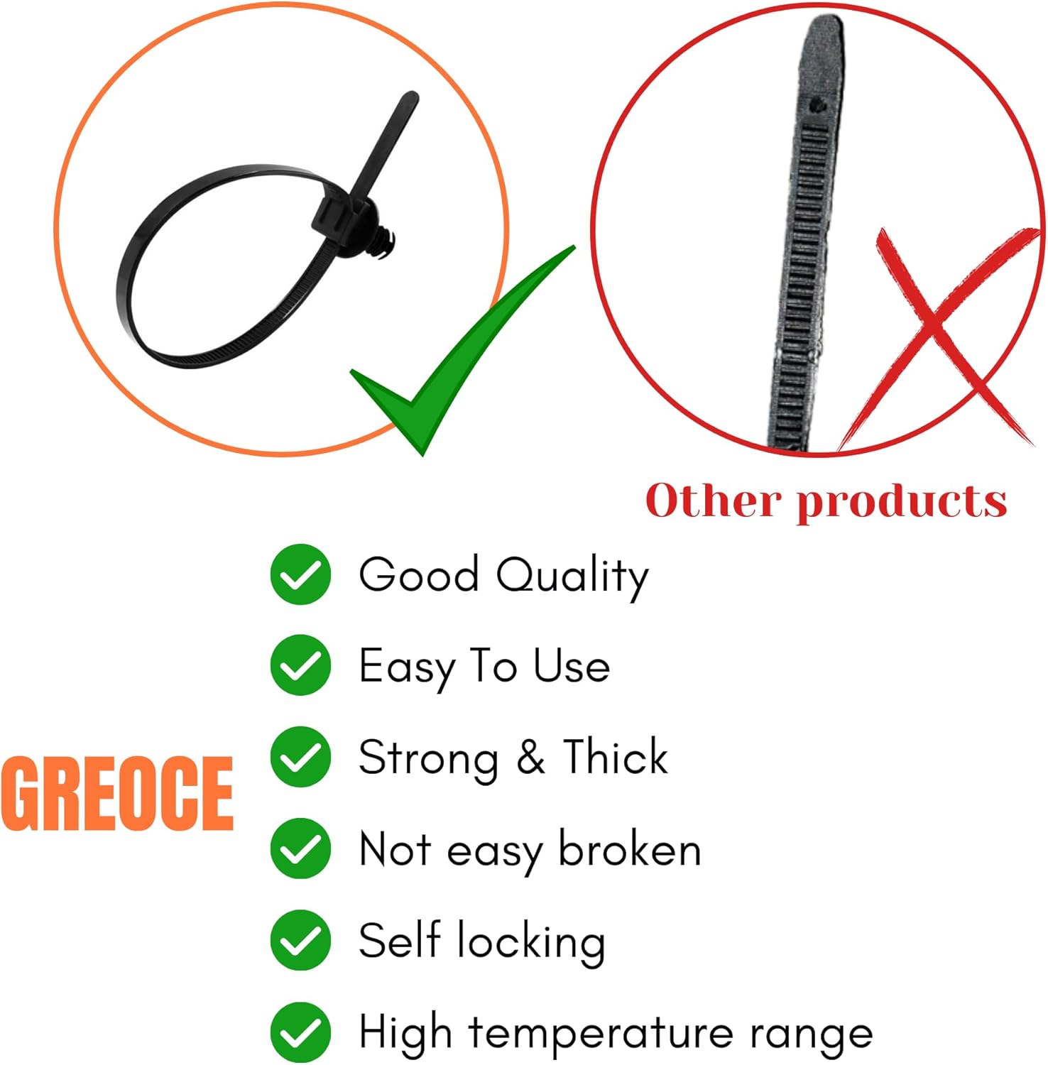 100PCS 8.3" Fir Tree Push Mount Zip Ties Heavy Duty Nylon Cable Ties, Cable Management Indoor Oudoor UV Resistant Self Locking for Automotive Wiring, Cars, Boats, Engine Bay Wire (BLACK, 8.3IN)