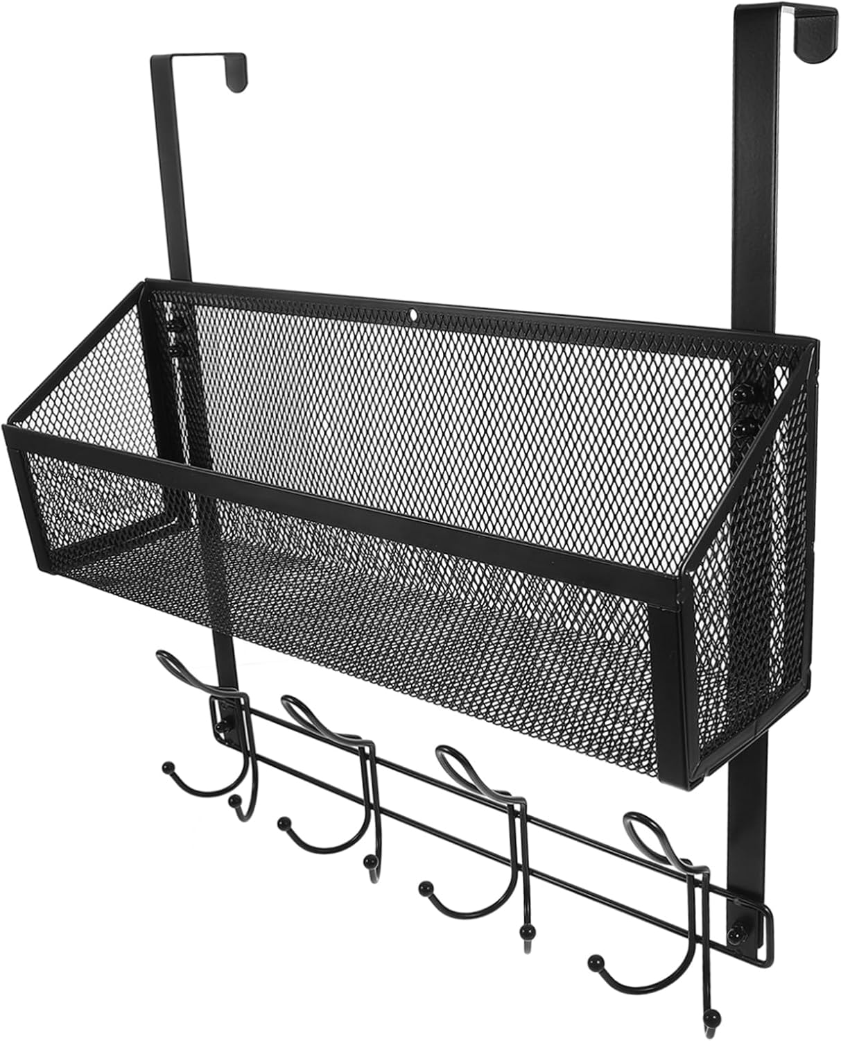 Over The Door Towel Rack with Hooks Multifunctional Storage Organizer for Kitchen Bathroom Bedroom No Drill Installation Construction for Optimal Space Usage