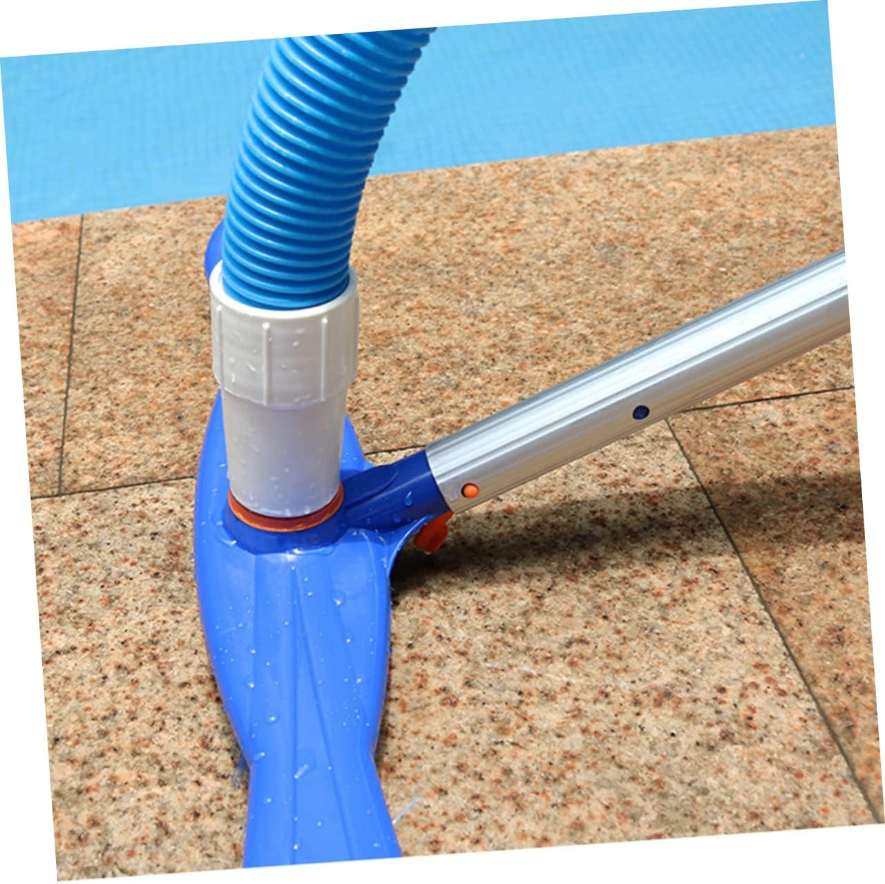 Kisangel 1Pc Heavy Duty Swimming Pool Brush Stiff Bristles Cleaner for Walls and Floors Versatile Outdoor Cleaning Tool for Patios Garages and More