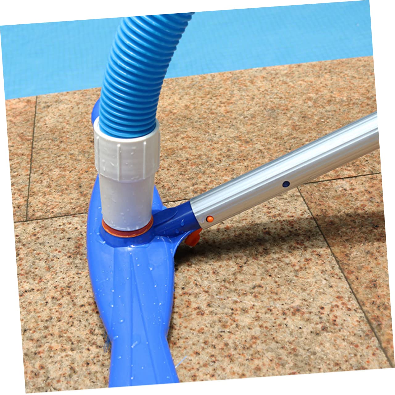 Brosse Bleue en Plastique et Aluminium pour Piscine 20 Pouces