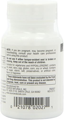 Vista 12 de Source Naturals MegaFolinic 800mcg - 60 Tabletas