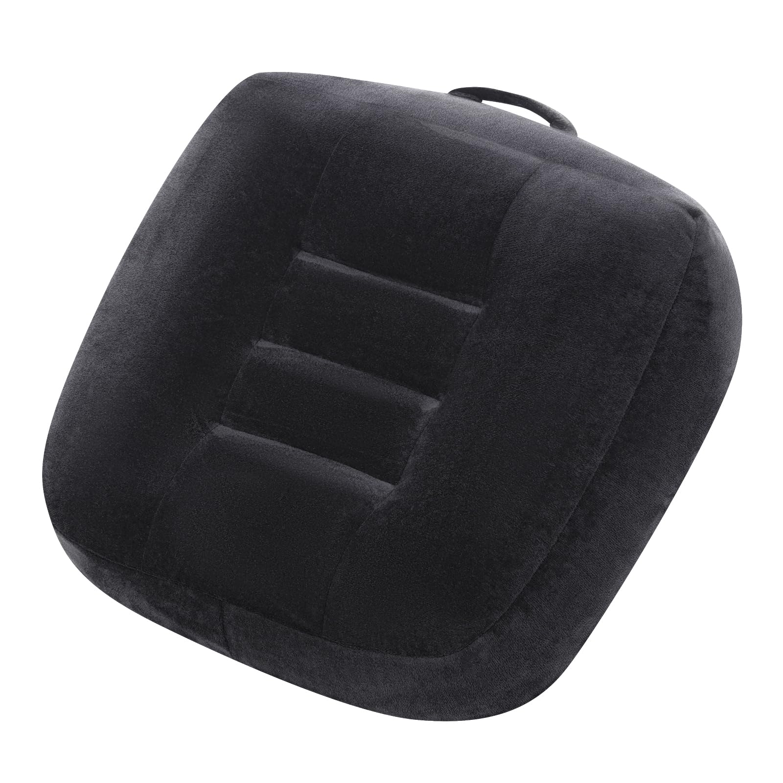 MHRZDSH Extra Thick Seat Cushion, Large Chair Cushion Booster for Office Chair to Rise Height, Velvet Cover with Handle and Anti-Slip Bottom, PP
