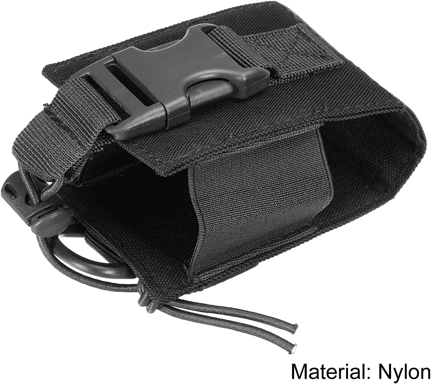 MECCANIXITY Radio Case Pouch Radio Holder Protective Covers Nylon Holder Carry Bag Black for Two Ways Walkie Talkie Adjustable Storage