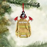 Vista 3 de Personalized Fireman Christmas Ornaments, Firefighter Gifts, Firefighter Christmas Ornament, Fireman Ornament, Fireman Gifts, Firefighter Decorations