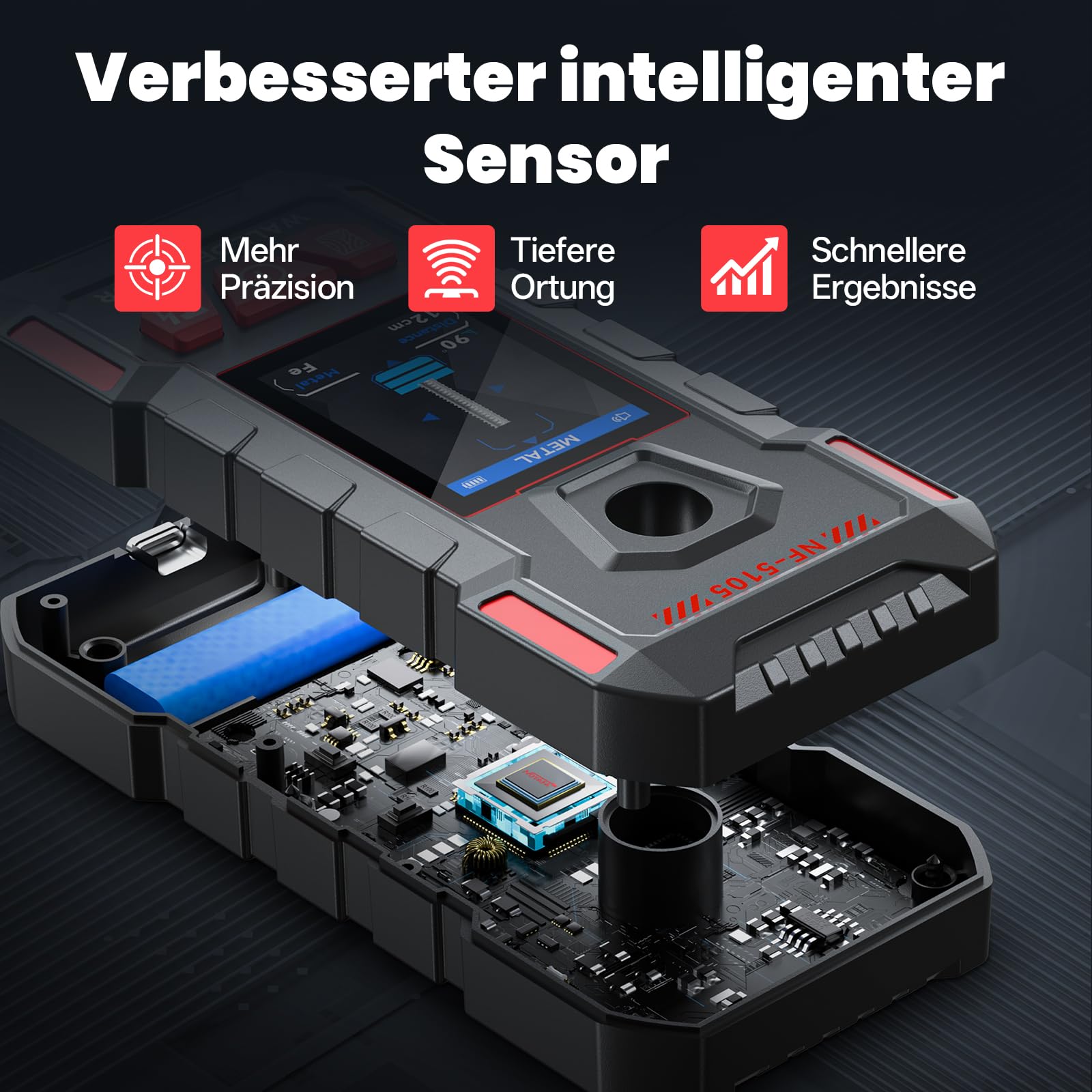 Leitungssuchgerät Wand Kabelfinder, Multifunktional Wand Scanner Detektor