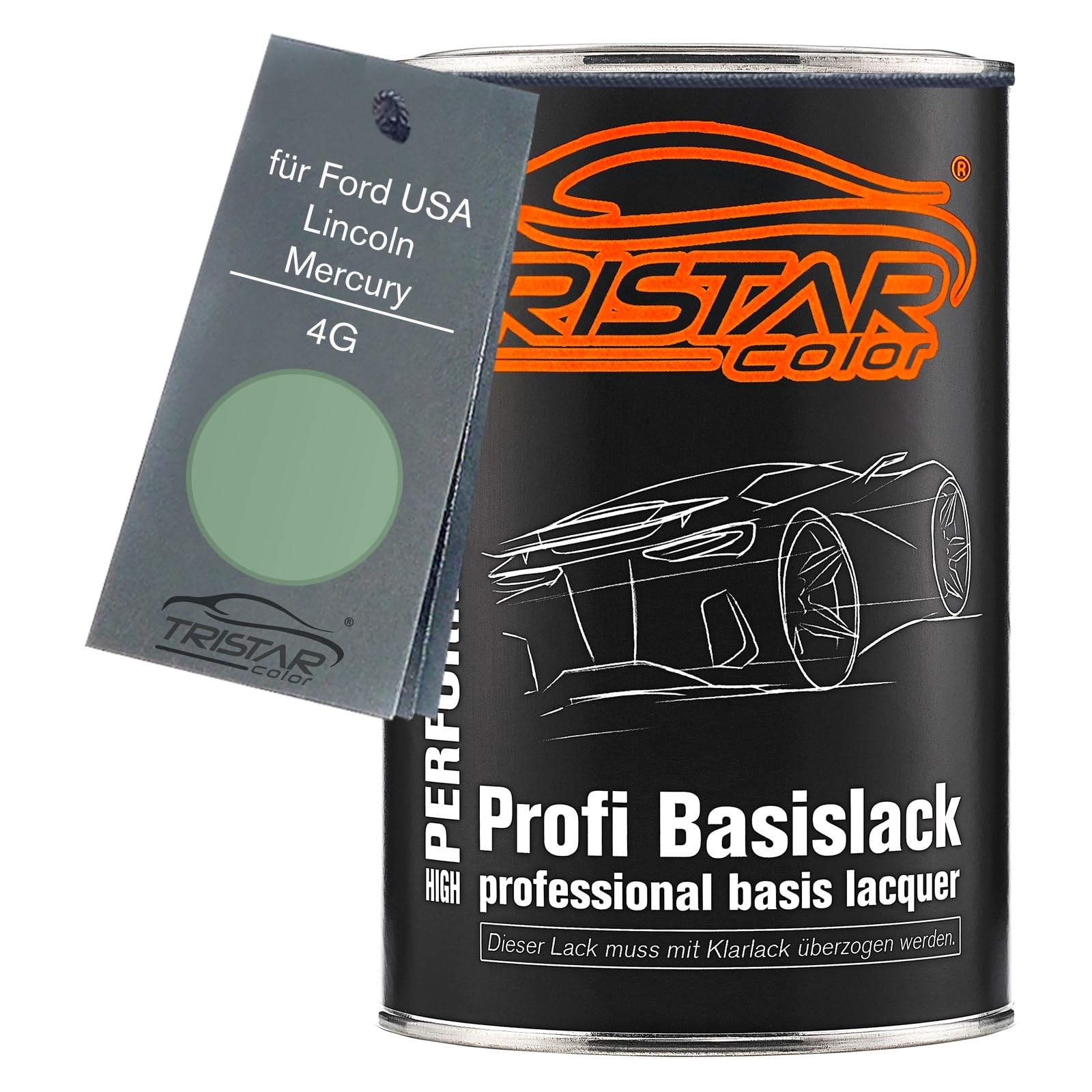 TRISTARcolor Autolack Dose für Ford USA 4G Pine Opalescent Metallic 1,0L