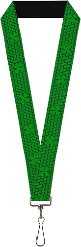 Buckle-Down Cordón-1.0"-Tréboles de San PatVerde