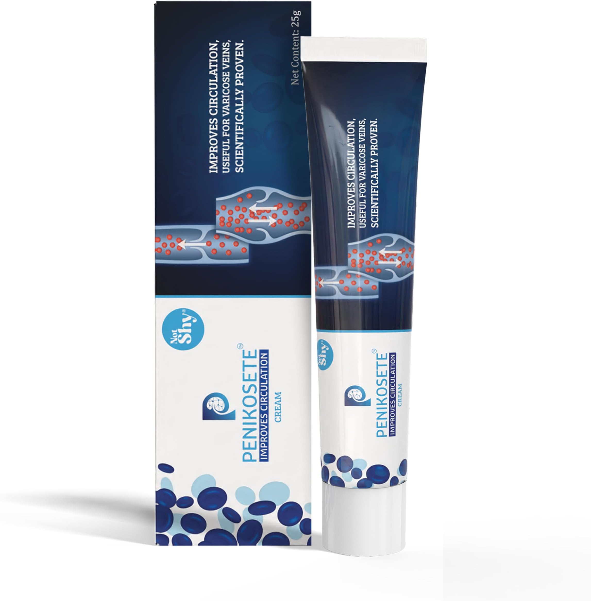 PENIKOSETE Cream Ayurvedic Solution For Management Of Varicose Veins, Spider Veins, Varicocele Helps reach the root cause of varicose veins Reduces Cramps, Itching & Swelling. Single Tube (25 gms).