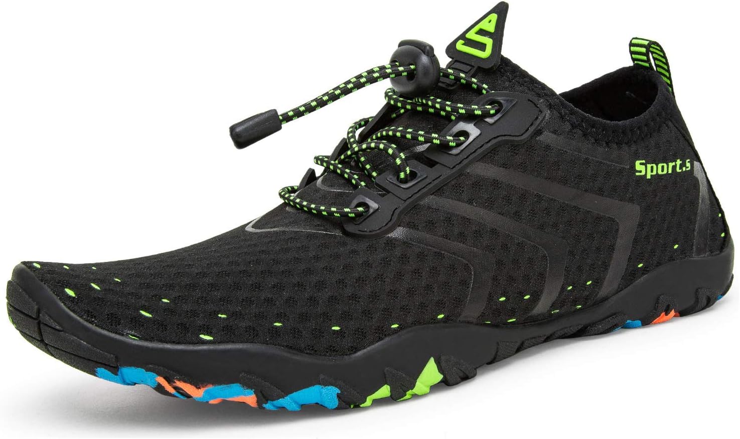 Men's Aqua Water Shoes Lightweight Quick Drying Boating Barefoot Sneakers for Beach Pool Swim