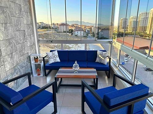 Miniatura 6 de Camino de mesa morado camino de mesa de granja camino de mesa de algodón puro morado de 14 x 60 pulgadas de largo camino de mesa trenzado a rayas