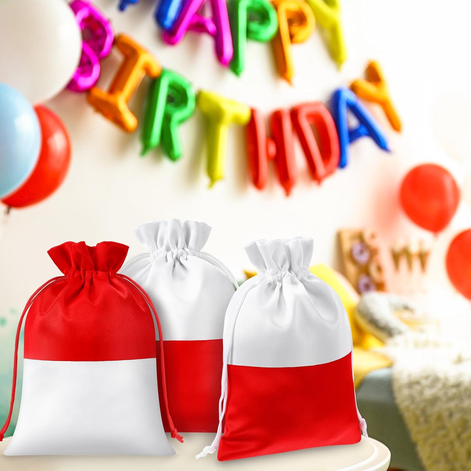 Locmeo 16 Pcs Cartoon Animation Party Gift Bags Drawstring Bags Animation Themed Supplies Birthday Party Decoration for Kids Cartoon Supplies - Image 7