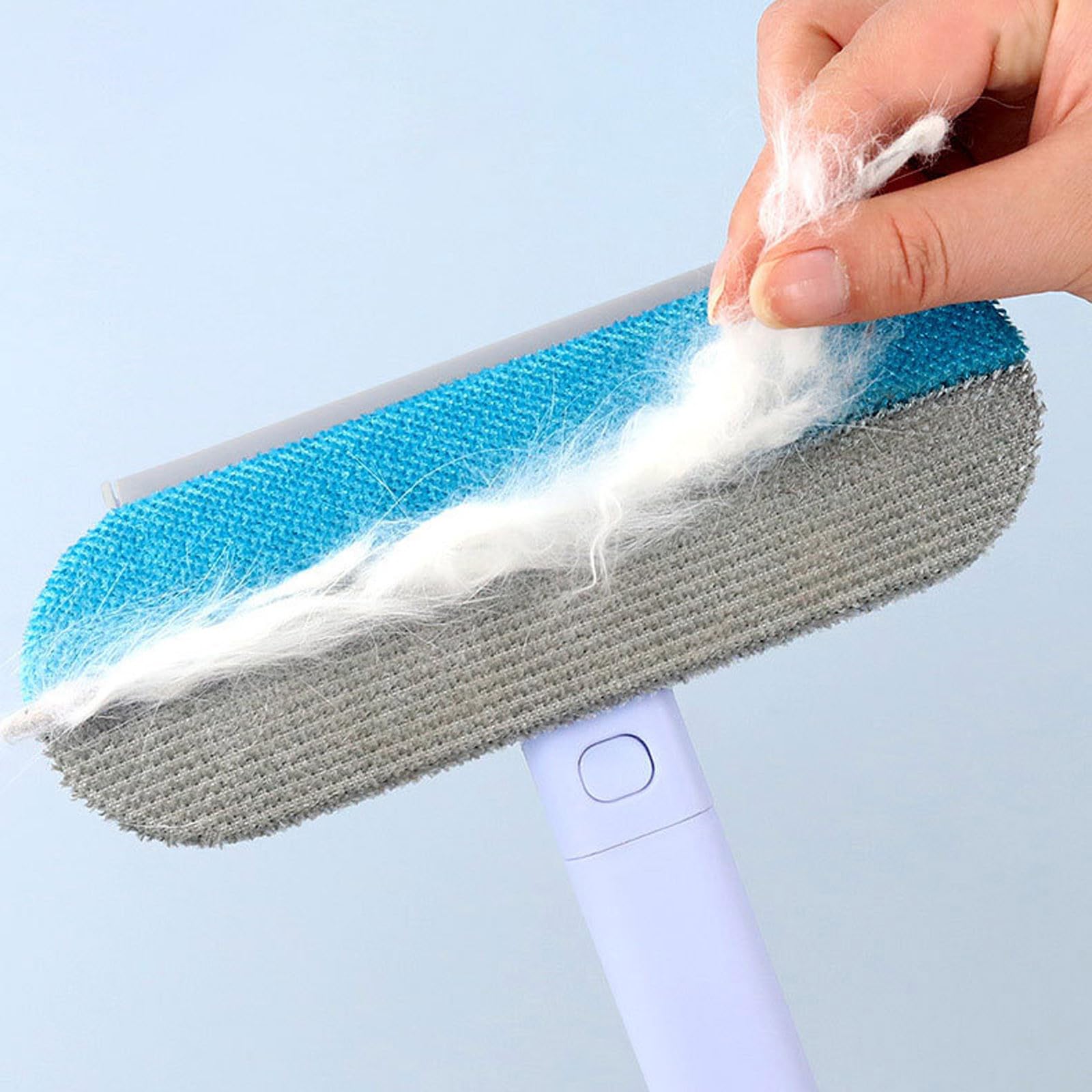 Removedor de pelo de mascotas 4 en 1, herramienta multifuncional para eliminar pelos con mango extralargo, eficiente cepillo de pelo de mascotas para perros y gatos, elimina el pelo de muebles