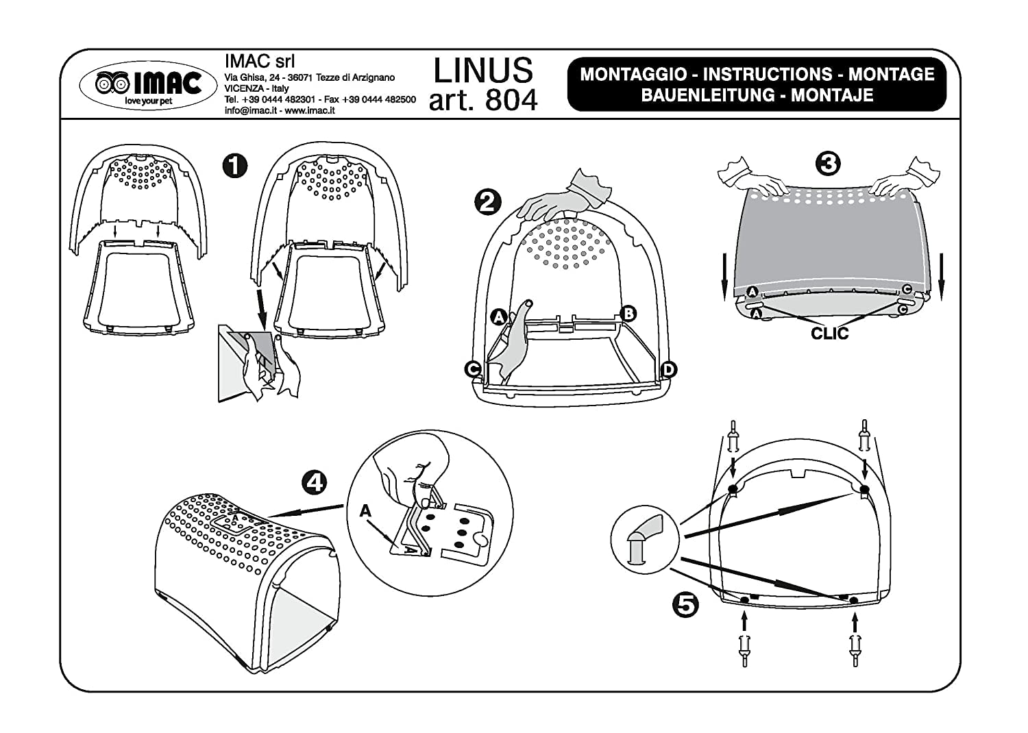 Transportín Ap.Sup LINUSCABRIO,50x32x34.5cm,Gris c