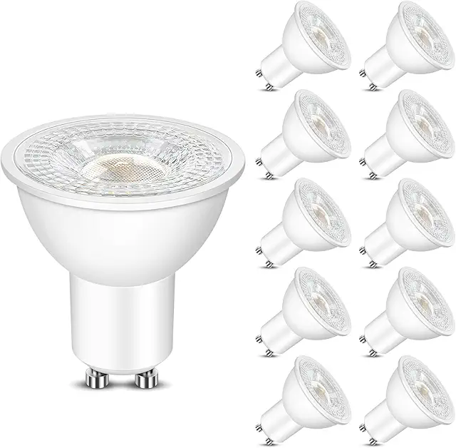 GU10 LED Warmweiß 5W 2700K Glühbirnen, 10er Pack - Ersetzt 50W, 500LM, 60° Abstrahlwinkel