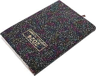 Portable Daily Organizer Notebook for Students and Teenagers, Black Paper | Smooth Writing Paper, Academic Organizer for Office Notes, Compact Daily Planner, Everyday Study Use