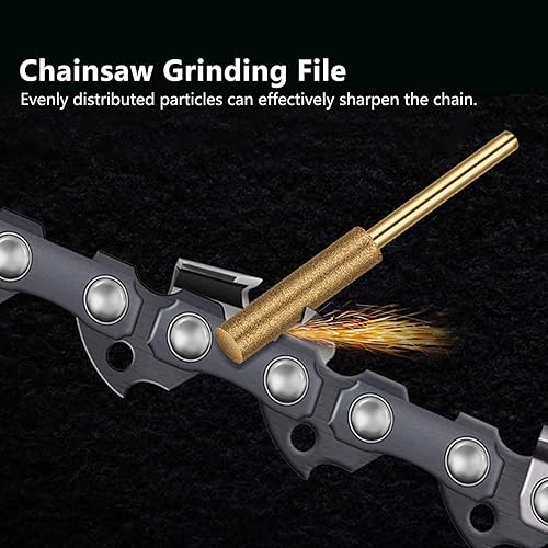 Miniatura 5 de Herramienta de afilado de motosierra, 20 piezas de afilador de motosierra de alta dureza, hecho esmeril, ruedas de afilado para afilador de