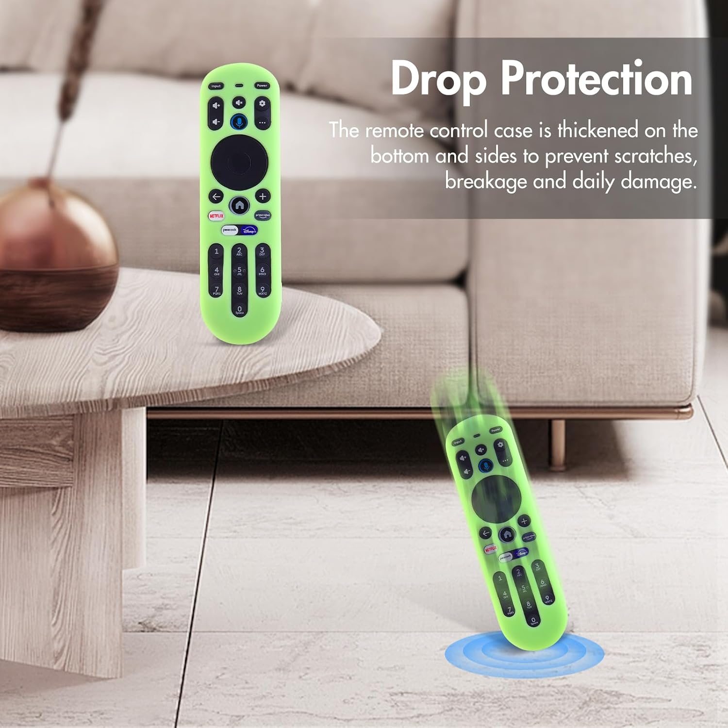 LEFXMOPHY Glow Green Cover for Xumo TV MG3-R34010 PR1 Remote, Silicone Case for Pioneer Xfinity Spectrum Element 764f0000100 Remote Control Protector image 5