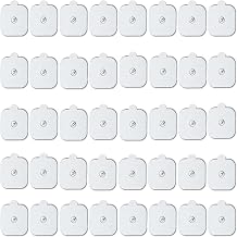TENS Unit Electrode Pads - 40 PCS Self Adhesive Electrodes Replacement Pad with Standard 3.5mm Snap-on Connectors, Compatible with Muscle Stimulator Machine of Most Brand